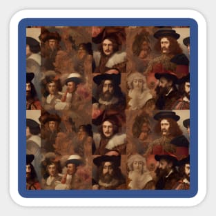 Rembrandt Paintings Mashup Sticker